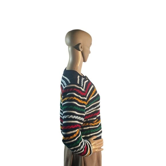 La Ligne Target Women’s Size S Multicolor Striped Cardigan Button Front Sweater - Picture 5 of 15